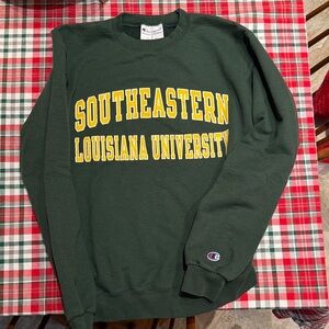 Champion Dark Green Southeastern University Crewneck Sweatshirt
